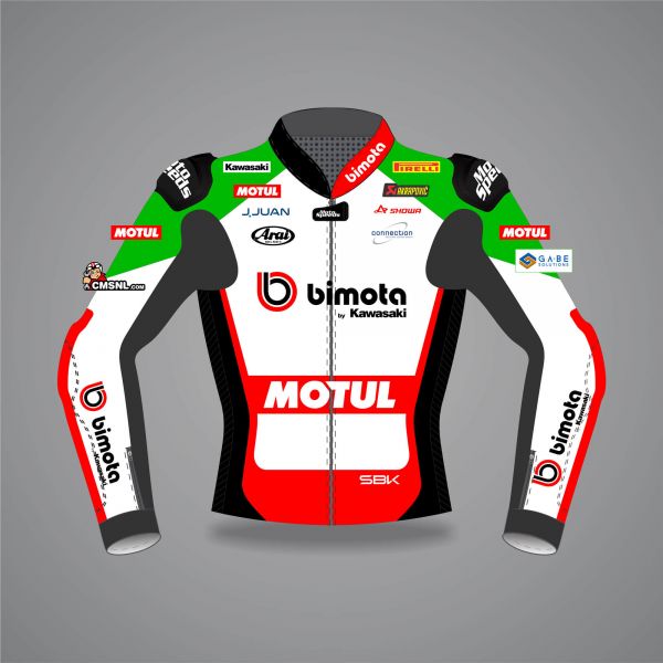 Axel Bassani Motorcycle Race Jacket Kawasaki SBK 2026