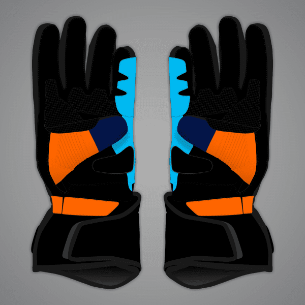 グローブ miller Jack Miller MotoGP blue biker gloves - Leather gloves | Shop
