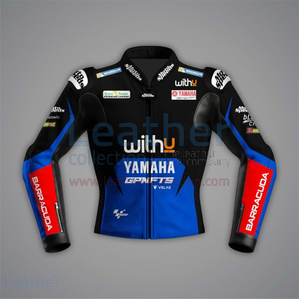 Darryn Binder Blue Yamaha Motorcycle Jacket MotoGP 2022 front view