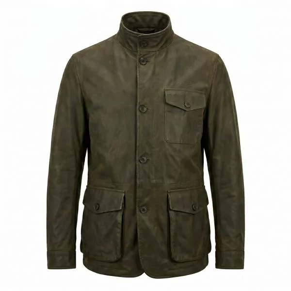 James Bond Skyfall Leather Jacket front view