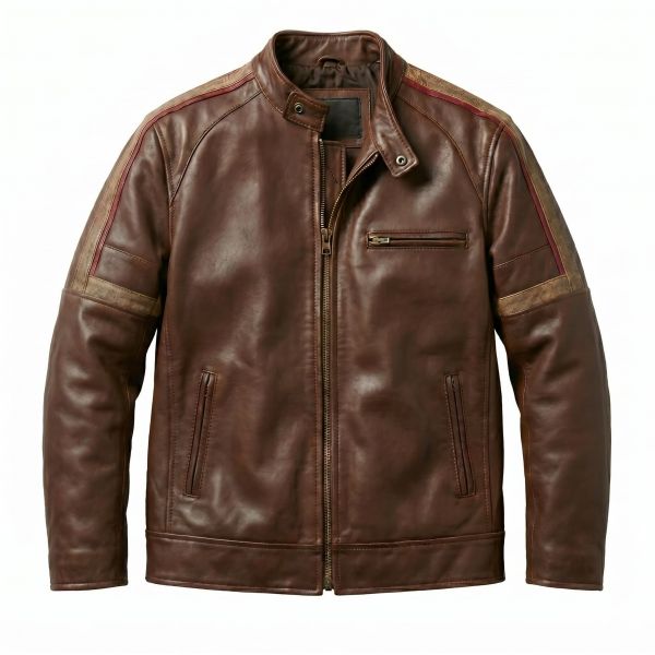 War of the Worlds Tom Cruise Leather Jacket front view