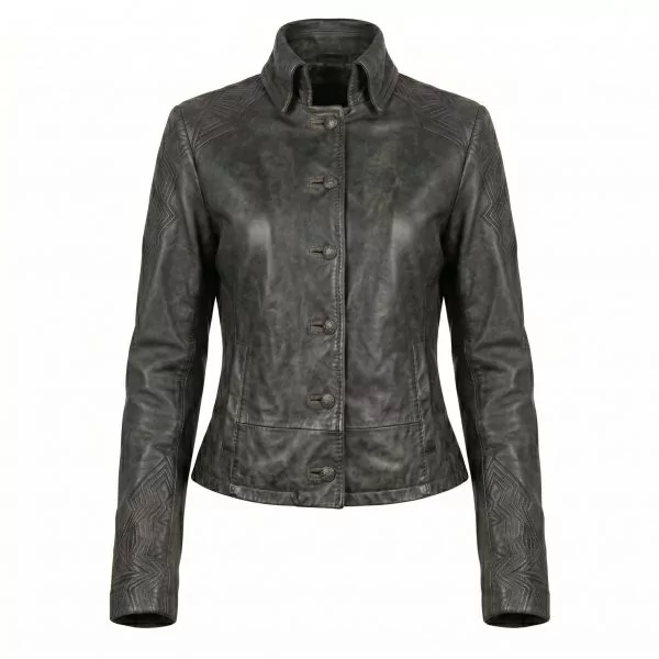 Underworld Selene Black Leather Jacket front view