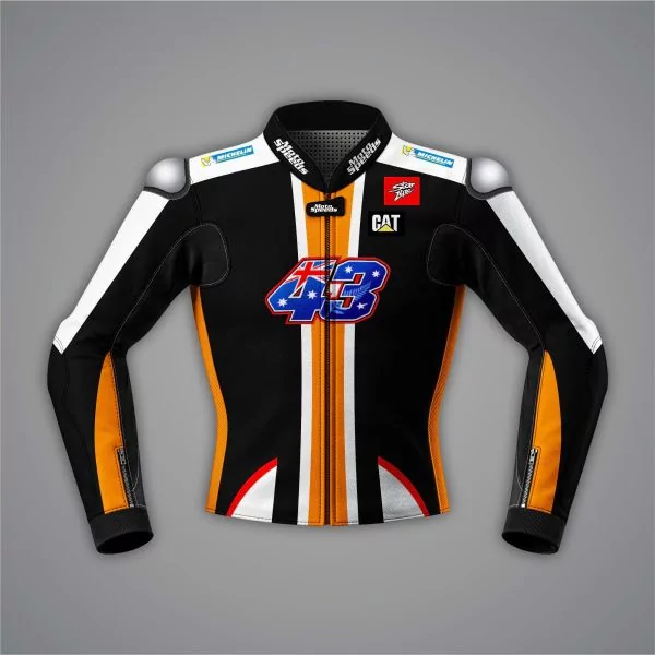 Jack Miller Black Racing Jacket KTM Winter Test 2022 front view