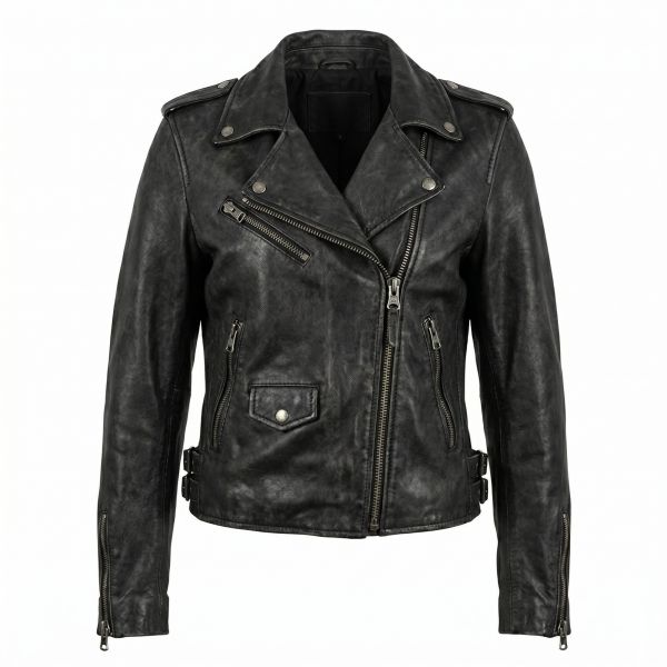 Jessica Jones Black Leather Jacket front view