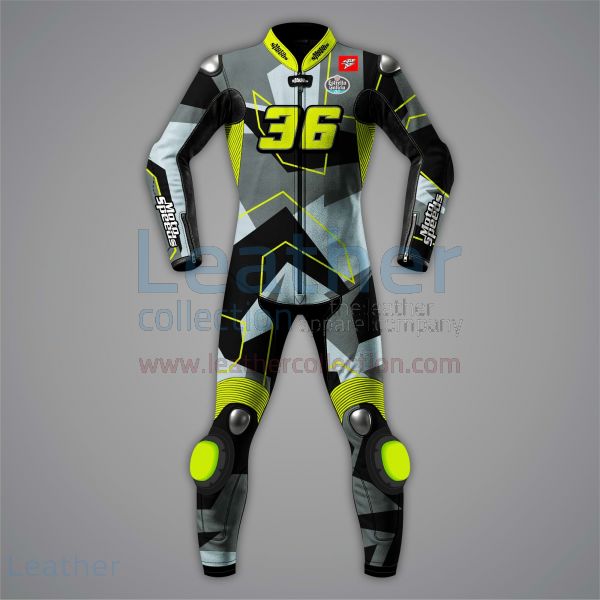 Joan Mir Full Leather Riding Suit Honda Winter Test 2022 front view