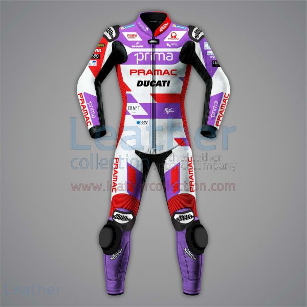 Johann Zarco Ducati Pramac Racing Leathers MotoGP 2023 front view