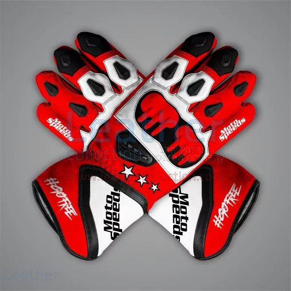 Leather Biker Gloves Francesco Bagnaia British GP 2024