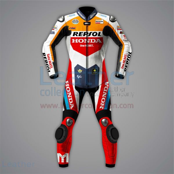 Luca Marini Repsol Bike Leathers MotoGP 2024 front view