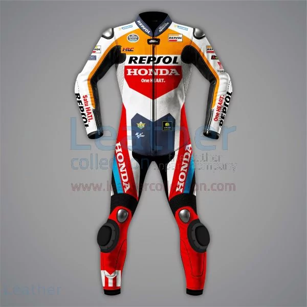 Luca Marini Repsol Bike Leathers MotoGP 2024 front view
