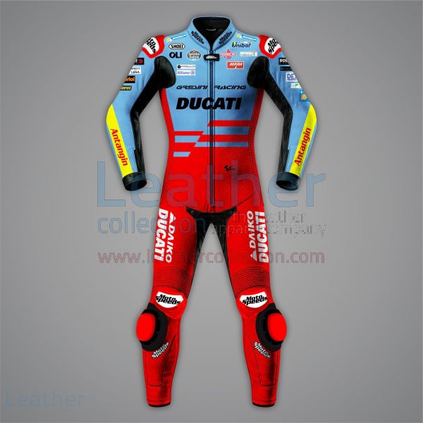Marc Marquez Ducati Suit MotoGP 2024 front view