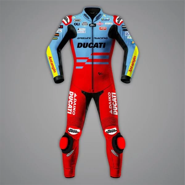 Marc Marquez Ducati Suit MotoGP 2024 front view