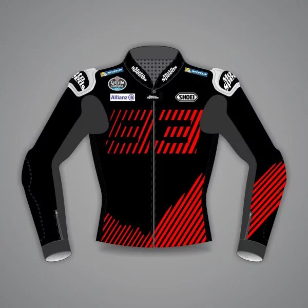 Red Black Motorcycle Jacket