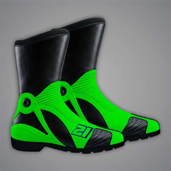 Neon Green Motorcycle Boots Franco Morbidelli Wt 2024