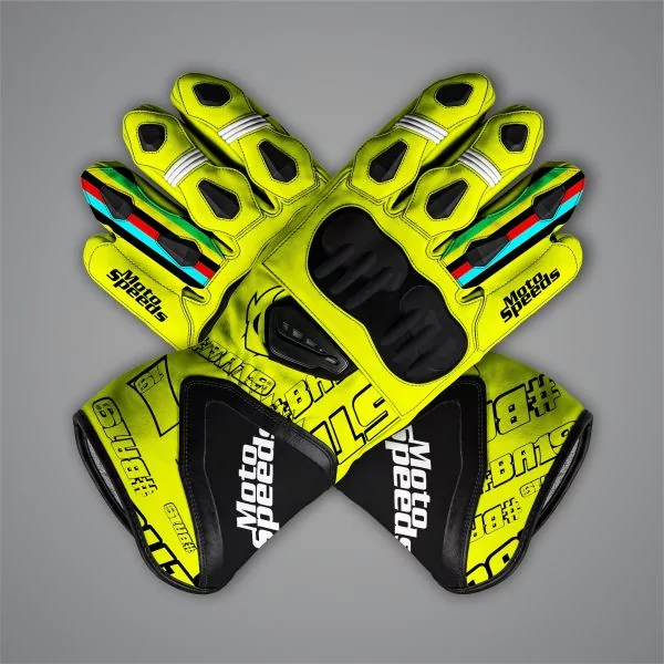 Neon Yellow Motorcycle Gloves