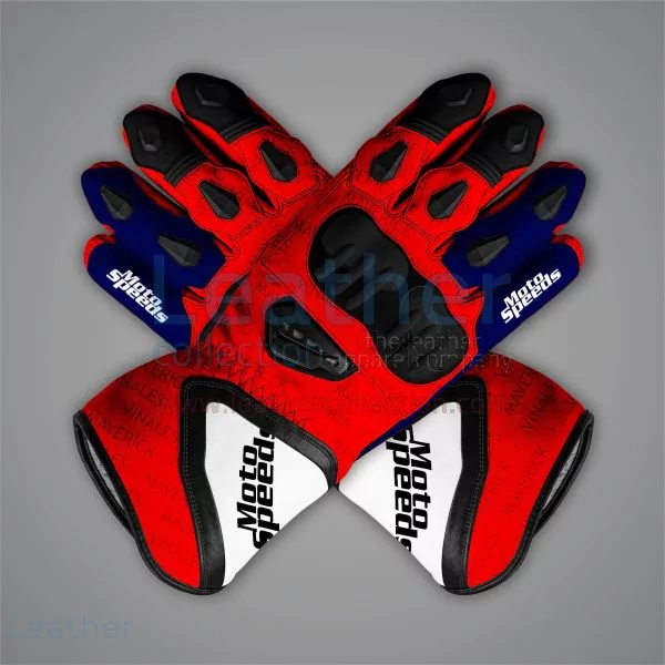 Red Biker Gloves