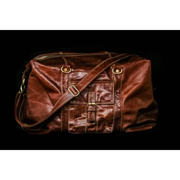 Rome Leather Motorcycle Luggage Bag