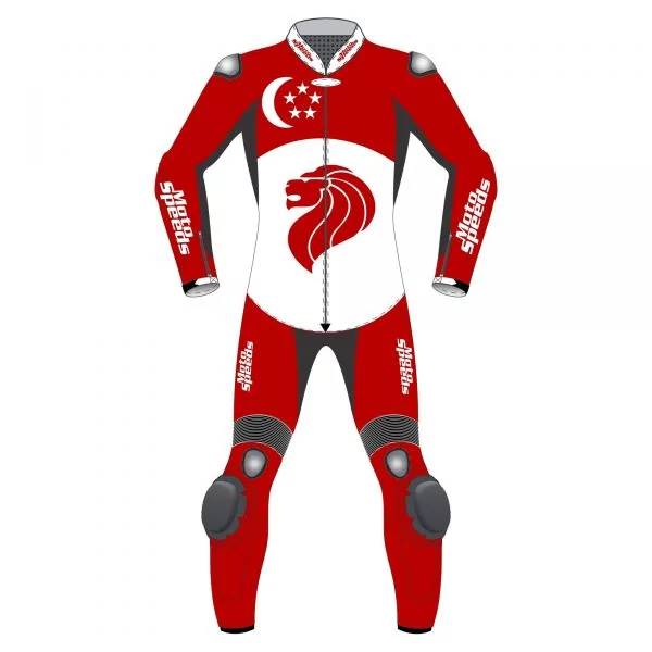 Singapore Flag Moto Suit