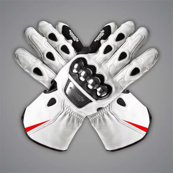 Toprak Razgatlioglu Motorcycle Gloves White SBK 2024-2025