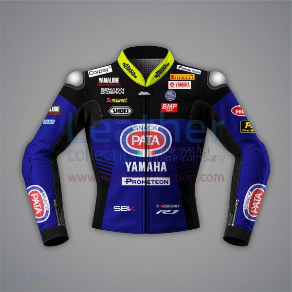 Toprak Razgatlioglu Yamaha Riding Jacket Blue WSBK 2023 front view