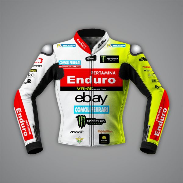 Franco Morbidelli White Motorcycle Jacket