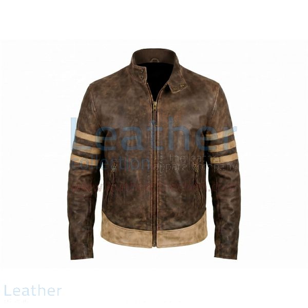 Wolverine Logan Brown Leather Jacket front view