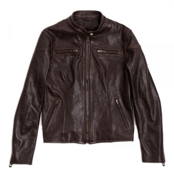 Chaqueta Mujer Cuero Marron