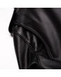 Heritage Black Leather Car Jacket shoulder