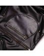 Heritage Black Leather Car Jacket side pocket