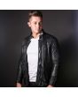 Veste en Cuir Glacée