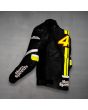 Valentino Rossi Giacca VR46 di Pelle Vista laterale posteriore