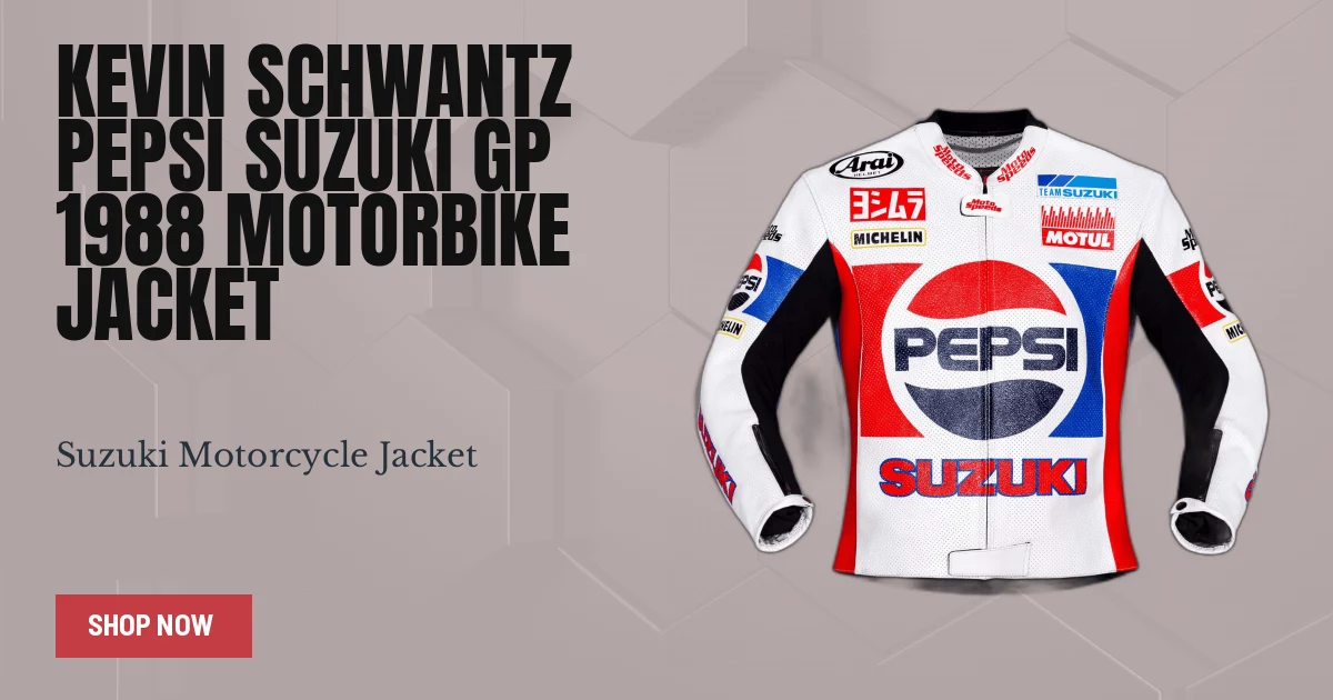 Kevin Schwantz MotoGP Racing Jacket Suzuki 1988 - Race Fit
