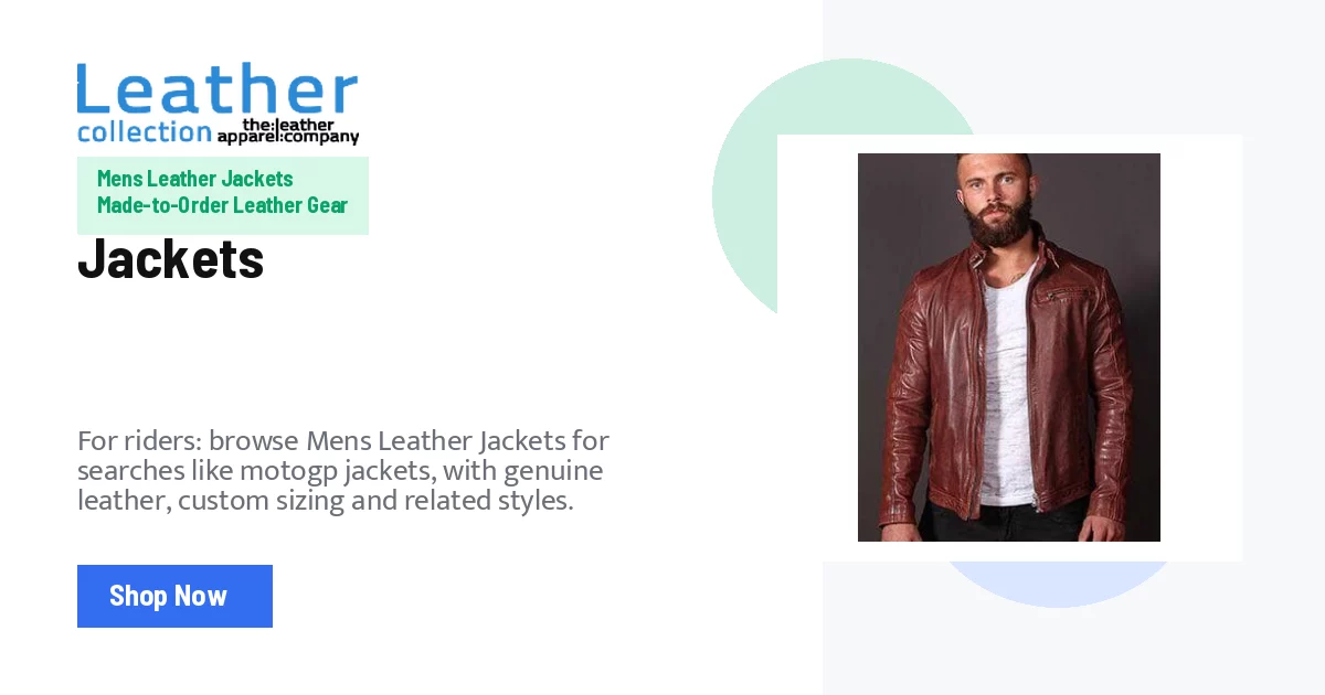 Mens Leather Jackets - Custom Sizing and Fast Delivery