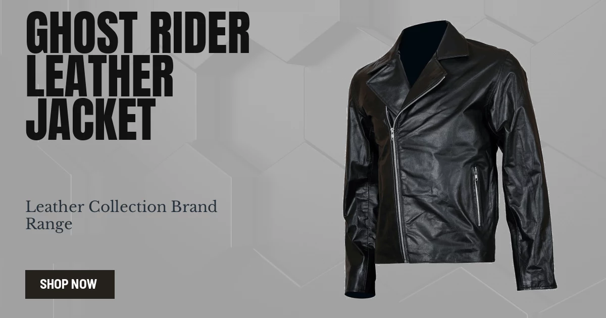 Ghost Rider Leather Jacket Men Johnny Blaze - Screen Replica