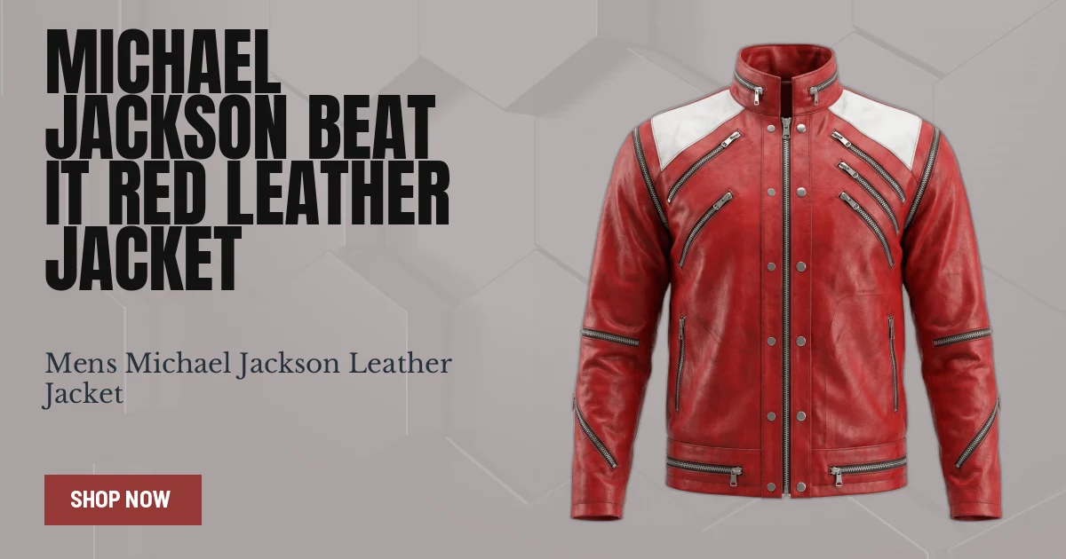 Michael Jackson Beat It Leather Jacket - Screen Replica