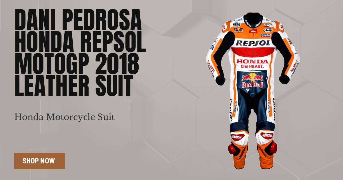 Dani Pedrosa MotoGP Racing Suit Honda 2018 - Season Livery