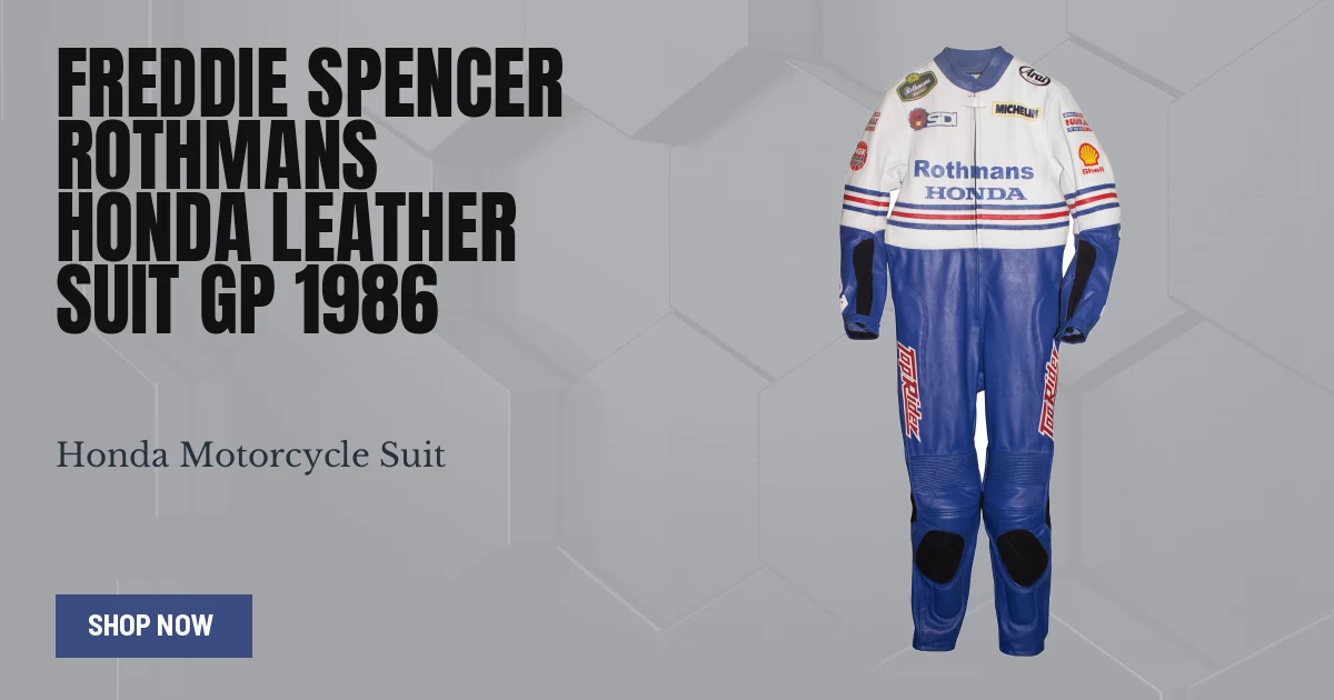Freddie Spencer MotoGP Racing Suit Honda 1986 - Race Replica
