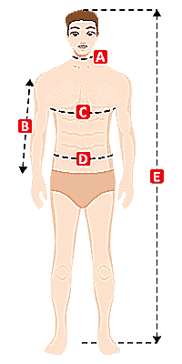 Tabla de tallas chaqueta de hombre